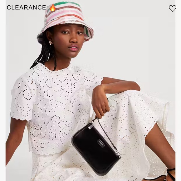 Kate Spade Floral Embroidered Cutwork Top, 8 - Picture 11 of 14